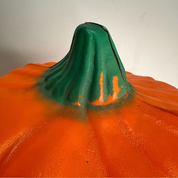 Vintage Halloween Blow Mold Pumpkin Jack o'lantern Tree, Plastic Lawn Yard Decor - Picture 12 of 16